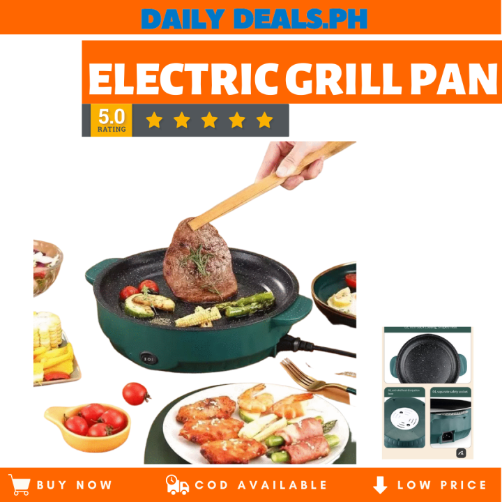 Electric pan non-stick multifunction pan BBQ party Korean Pan Fried ...