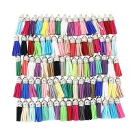 【YF】❣  (100 pieces/pack ) Tassel Leather Fringe for Purl Macrame Jewelry Keychain Cellphone Straps Pendant