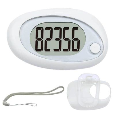 ☢◎❣ Step Counter Digital Display Pedometer With Clip And Strap Long Standby Time Seniors Pedometer With Error Correction For Running