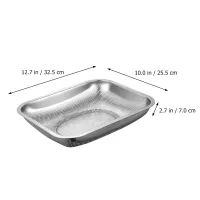 ┅☾❏ Stainless Steel Basket Kitchen Colander Filter Bowl Vegetable Basin Multipurpose Drain Collapsible Sink