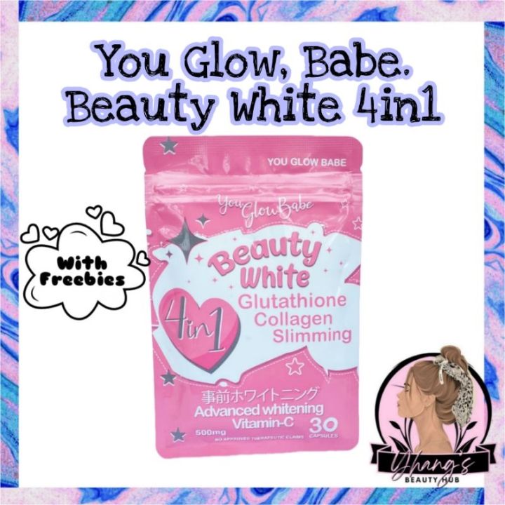 The New Beauty White In Intense Whitening Glutathione With Collagen Capsule By You Glow