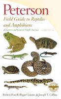 หนังสืออังกฤษมือ1 ใหม่ Peterson Field Guide to Reptiles and Amphibians Eastern &amp; Central North America (Peterson Field Guides) (4TH) [Paperback]