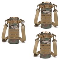 3PCS Outdoor Water Cup Bag Camouflage Water Cup Set Molle Waist Hanging Water Cup Set Bicycle Water Cup Bag