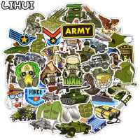 50 PCS Military Tank Sticker Toys for Boys Cool Cartoon Anime Stickers for Laptop Phone Fridge Luggage Moto Car Decals Kids Gift