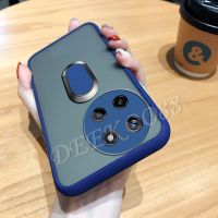 เคสโทรศัพท์ Realme 11 5G 4G NFC Pro Plus + C51 2023ใหม่ผิวดูหรูหราโปร่งแสงแข็งพร้อมที่วางที่ตั้งแหวนหมุนได้เคสโทรศัพท์ Realme11 REALMEC51