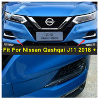 ABS Chrome ด้านหน้าหมอกโคมไฟฝาครอบกันชน Reflector อุปกรณ์เสริม2PCS Fit สำหรับ Nissan Qashqai J11 2018 - 2020