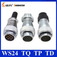 Original Weipu Connector WS24 TQ 2 TP TD 3 4 9 10 12 19พินชายสายเคเบิลปลั๊กโลหะปลั๊กสายเคเบิลท่อพลาสติกปลั๊ก