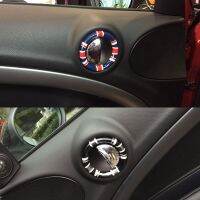 2PCS Union Jack Car Interior Door Handle Cover Ring Trim Cover Sticker For BWM Mini Cooper One D JCW Paceman R61 Car Accessories