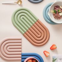 【CC】۞๑☂  Silicone Table Coaster Hot Dishes Pot Holder Placemat Multipurpose Holders for Resistant Pan