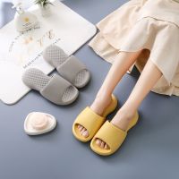 Eva slippers bathroom shower cool slippers female summer indoor wave elder sister with antiskid odor-proof man thick