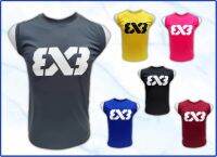 เสื้อแขนกุด สำหรับออกกำลังกาย สกรีนลาย 3X3