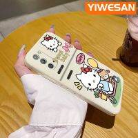 YIWESAN เคสปลอกสำหรับ Samsung โน๊ต20อัลตร้าเคสโทรศัพท์กันกระแทกปลอกซิลิโคนด้านข้างลายการ์ตูนน่ารักลายเฮลโลคิตตี้สุดสร้างสรรค์เคสป้องกันเลนส์กล้องคลุมทั้งหมด