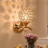 Wall Lamp Modern wall light crystal Wall lamp household wall sconce stair light K9 G9 Material Bedroom Aisle light fixtures