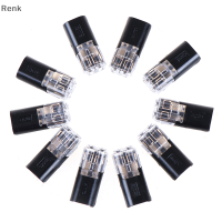 Renk 10pcs 2PIN pluggable Spring LOCK Wire CONNECTOR สายเคเบิล CRIMP TERMINAL