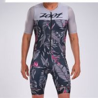 Zoot Cycling Suit Triathlon Suit Summer Short Sleeve Cycling Swimming Running Onesie Jumpsuit