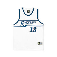 Slam Dunk Ryokufu High School No.13 Michael OKITA คอสเพลย์เสื้อกั๊ก SD สีขาว Casual บาสเกตบอล Jersey