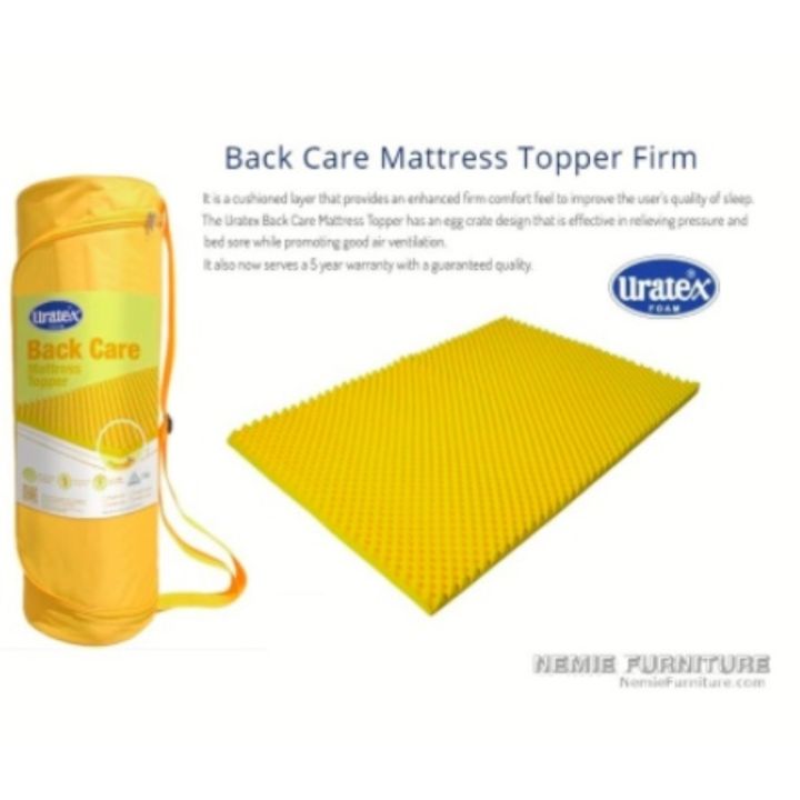 【COD】Hot Uratex Back Care Mattress Topper Firm Yellow | Lazada PH