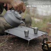 Ultralight Portable Folding Camping Table Foldable Outdoor Mini Desk Aluminum Alloy Table For Camping Garden Party Picnic BBQ