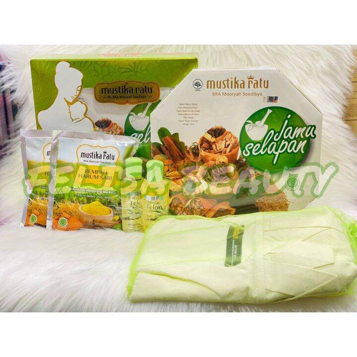 Set Bersalin Jamu Selapan Mustika Ratu Readystock Set Berpantang Lazada