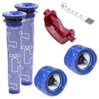 2 Pack Pre-Filters &amp; 2 Pack Post-Filters Replacement Set Compatible for Dyson V6 Mattress Cordless Stick Vacuum Cleaner