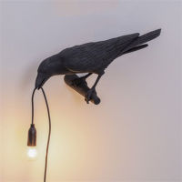 Lucky Bird Table Lamp Italian Seletti Light Bird Led Desk Lamp Living Room Bedroom Bedside Raven Lamp Home Decor Fixtures