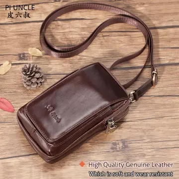 Luxury Oil Wax Cowhide Men Clutch Bag - INNOVATIVE