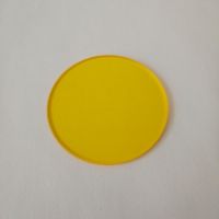 【No-profit】 yiyin2068 50*2.0mm 510nm Yellow Glass IR Pass Optical Filter JB510 GG515 for Photography