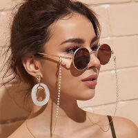 Bohemian Imitation Pearl Sunglasses Chain Ethnic Glasses Anti-lost Chains Necklace for Women Aesthetic Jewelry Collares Mujer