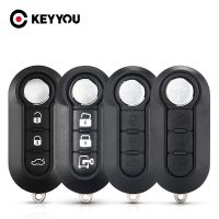 [A Car Home] KEYYOU จัดส่งฟรีรถ Key พับ Shell สำหรับ FIAT 500 Panda Punto Bravo Ducato Stilo 3ปุ่มกรณี SIP22ใบมีดรถ