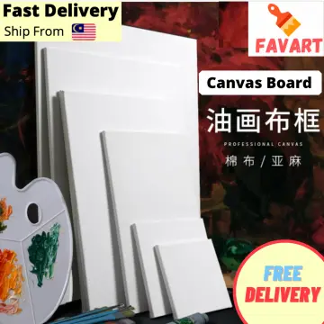 Artist Paint Canvas Panel Blank Board Art Painting Acrylic Oil Plain A2 A3  A4