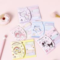 Cute Cartoon Anime Memo Pad Stickers Set Kawaii Sticky Notes Girl Diary DIY Decorative School Notebook Japanese Stationery Gift