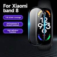 For Xiaomi Mi Band 8 Screen Protector 20D Curved Soft Edge Protective Film NFC Smart Band7 6 5 HD anti-scratch Protective Film Smartwatches