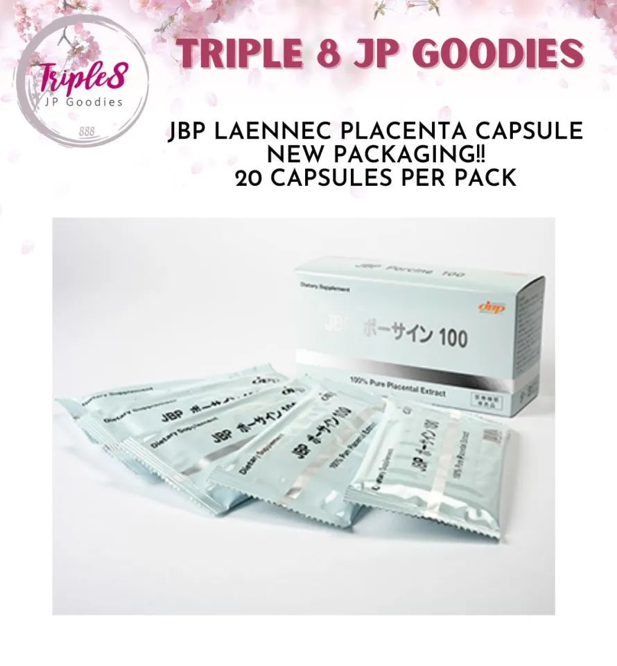 JBP Laennec JBP PORCINE Placenta 20 Capsules per pad | Lazada PH