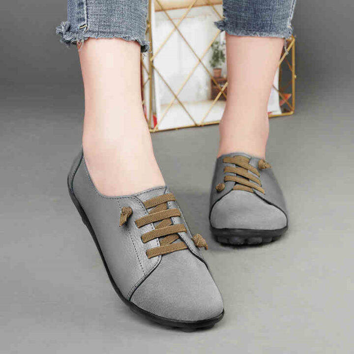 Plain flat round toe 2025 casual sneakers