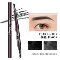 Sidey eyebrow pencil ดินสอเขียนคิ้ว ดินสอเขียนคิ้วแบบหมุน ติดทนนาน สีน้ำตาลเข้มธรรมชาติ กันน้ำ 2 in 1 มีแปรงปัดคิ้วในตัว มี 5 สีให้เลือก