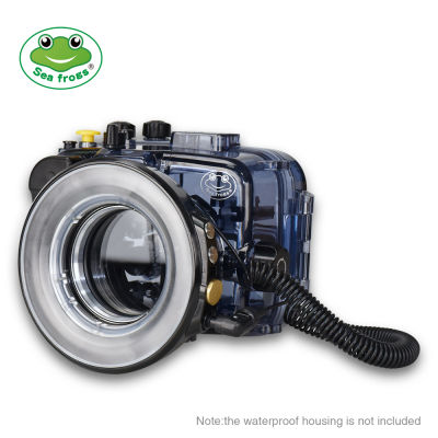 Seafrogs SL-108 1200LM Waterproof 40m/130ft Ring Flash Ligh Microphotography Diving Fill Video Light For  67 mm Interface Camera Housing/Phone Case （Rechargeable ）