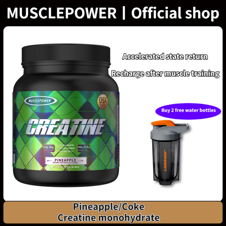 Musclepowercreatine 100 Creatine Monohydrate 400g 32servingscontains Creatine 86g Magnesium 6456