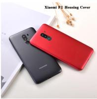 สำหรับ Xiaomi Poco F1 BatteryCover ปกหลังพลาสติกด้านหลังประตูที่อยู่อาศัยแผงสำหรับ Pocophone F1ที่มีโลโก้ที่มีกล้องเลนส์เปลี่ยน