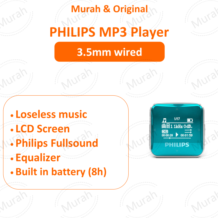 [Authorised Reseller] PHILIPS SA2208 MP3 player FM radio player Walkman