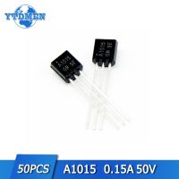 50pcs A1015 2SA1015 ทรานซิสเตอร์ซิลิคอน PNP ทรานซิสเตอร์พลาสติก TO-92 50v 0.15a Triode Transistors ตั้งอยู่ในสต็อก