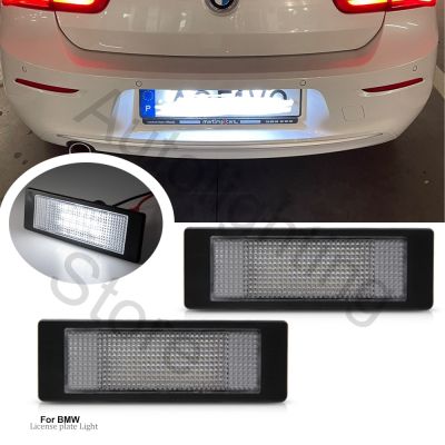 ไฟป้ายทะเบียน LED 2Xcar สำหรับ BMW E81 E87 E63 E64 E89 Z4 F20 F21 X2 R55ขนาดเล็ก R60อุปกรณ์เสริมแหล่งกำเนิดแสง R61