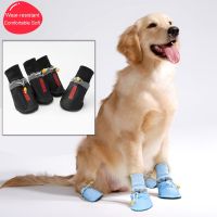 【CW】 Letter-printed Big Dog Shoes Breathable All Seasons Medium Large Walking Outdoor Foot Covers Supplies