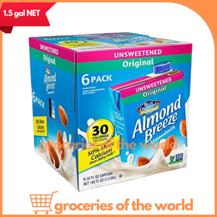 Almond Milk Unsweetened Blue Diamond from S R SnR S&R Keto Friendly Low