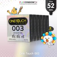 ถุงยางอนามัย 52 วันทัช ซีโร่ ซีโร่ ทรี ถุงยาง One Touch 003 ผิวเรียบ หนา 0.03 มม. บางพิเศษ (6 กล่อง)