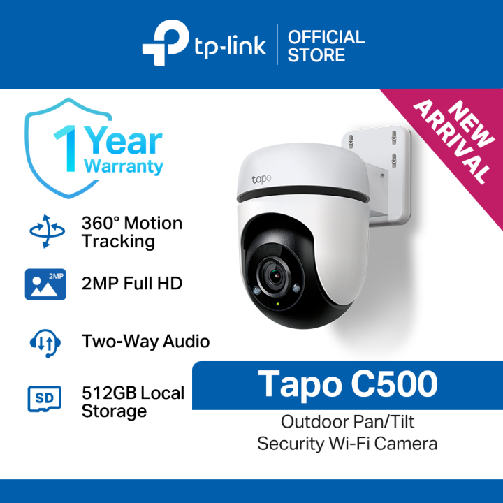 TP-Link Tapo C500 2MP Outdoor 360 Pan/Tilt IP Camera Motion Tracking ...