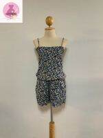 Short jump dress size s/m จั๊มเดรสสายเดี่ยวขาสั้น สายปรับได้ มีสายรูดเอว