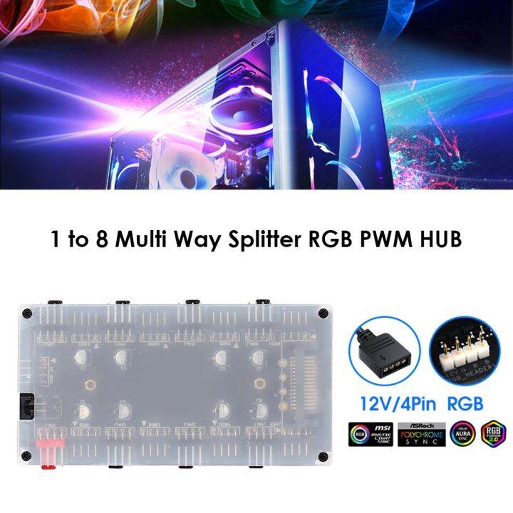 5v-3-pin-argb-rgbw-cable-asus-aura-sync-rgb-8-hub-splitter-sata-power-extension-cable-adapter-led-strip-light-pc-rgb-fan-cooler