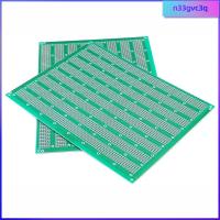 N33GVC3Q 2ชิ้น15X20ซม. บอร์ดต้นแบบ PCB 6 "X 8" สีเขียวทนทานชุดอุปกรณ์ต้นแบบพิมพ์แผงวงจรโครงการอิเล็กทรอนิกส์ ArduinoDIY