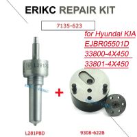 7135-623หัวฉีดดีเซลชุดซ่อมหัวฉีด L281PRD L281PBD วาล์ว9308-622B สำหรับ Hyundai KIA EJBR05501D 33800-4X450 33801-4X450