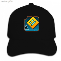 Couple style New ✈Print Custom Baseball Cap mens casual mens summer Geometry Dash Game Logo mens streetwear men Hat P Versatile hat